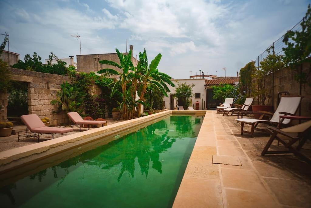 Villa Li Curti Con Piscina In Comune, Un'Oasi In Paese! Ortelle Esterno foto