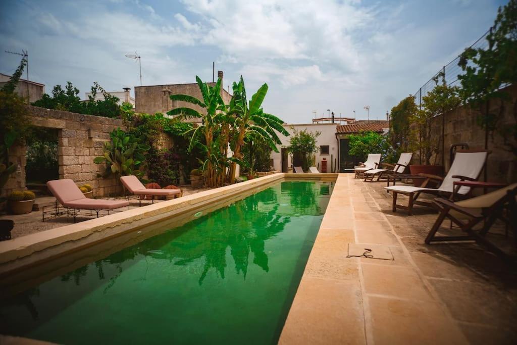 Villa Li Curti Con Piscina In Comune, Un'Oasi In Paese! Ortelle Esterno foto